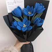Geschenk für Mama Tulpen Häkelblumenstrauß Tulpen