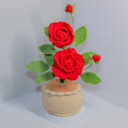 Häkel Rosen Geschenk Häkelblumen Topf Häkelblumen