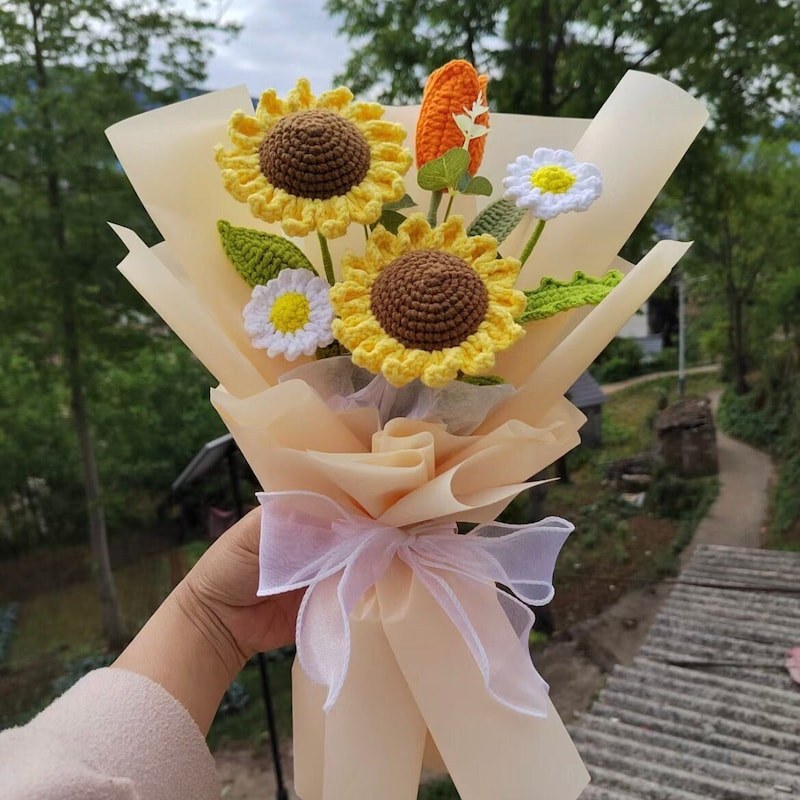 Häkel Sonnenblumen