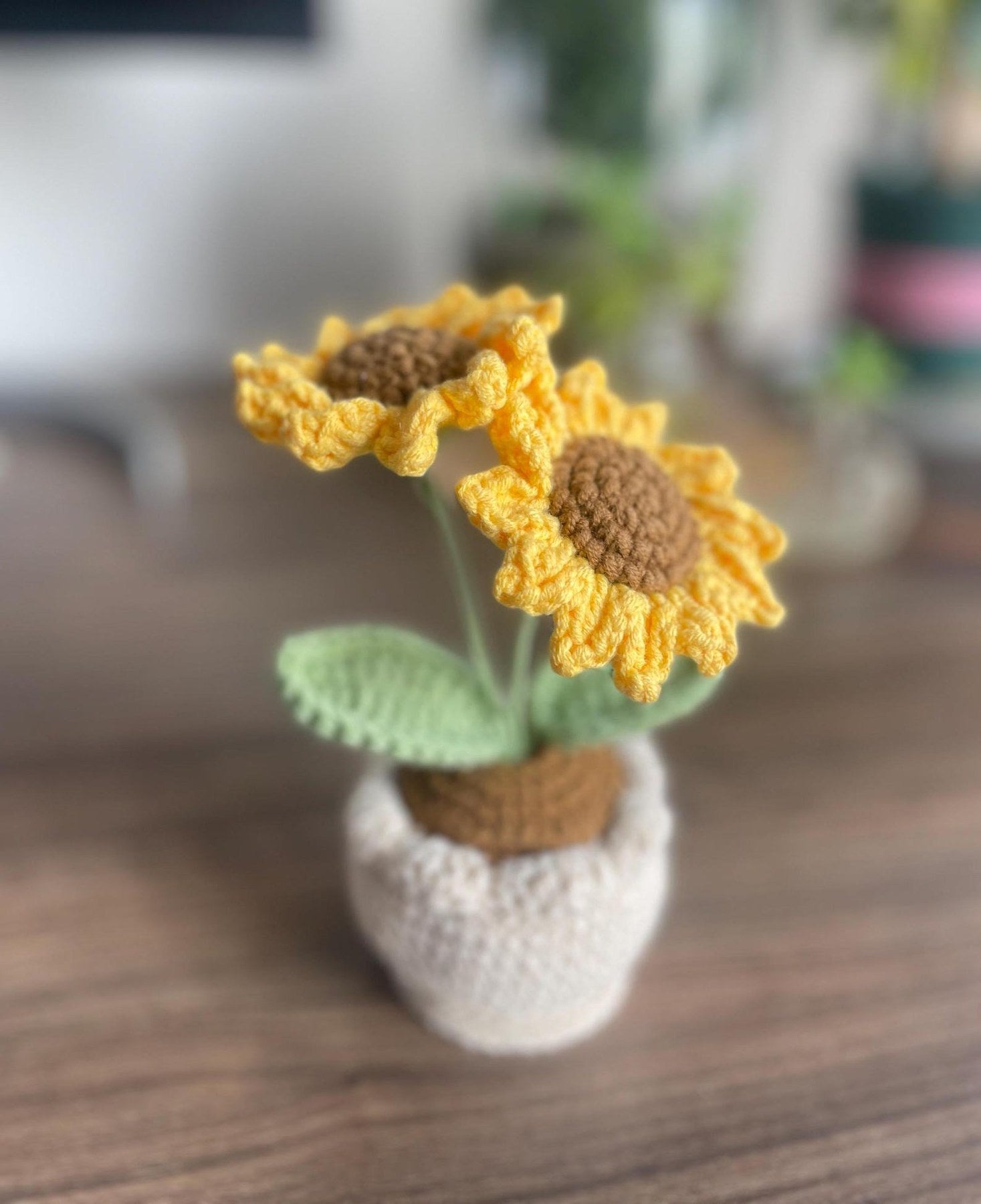 Häkel Sonnenblumen Häkelblumen Topf Häkelblumen Mini