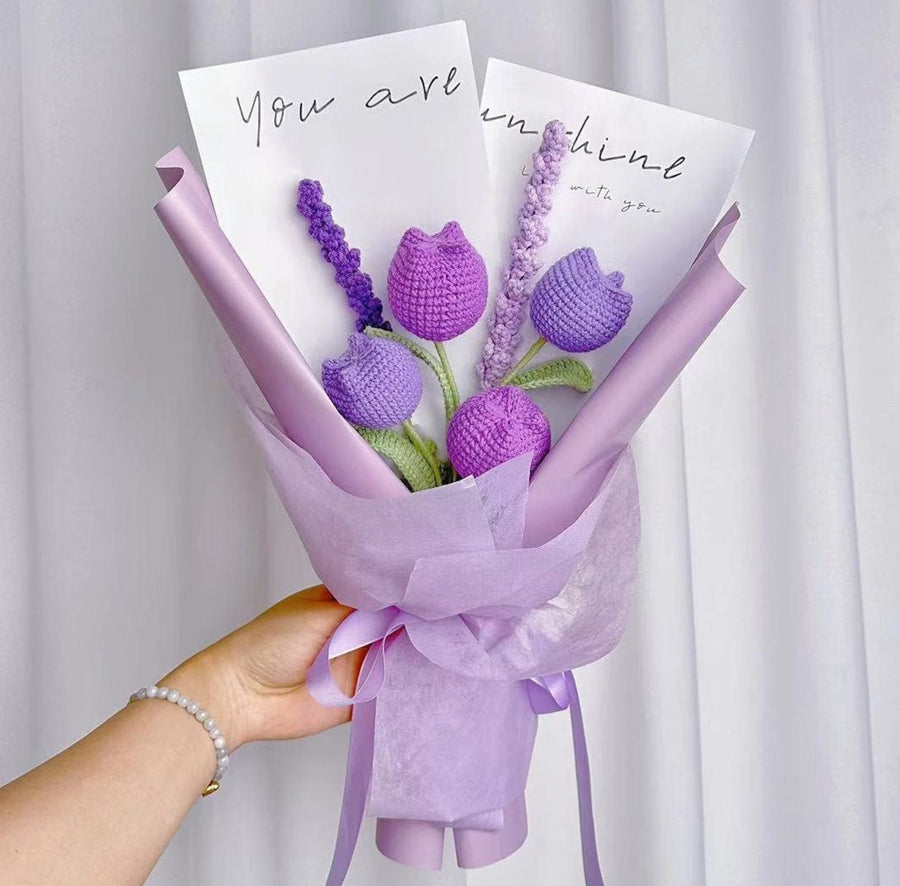 Häkelblumenstrauß Handgemachter Geburtstag Geschenk