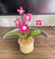 Häkelblumen Topf Handgemachter Geschenk für Mama
