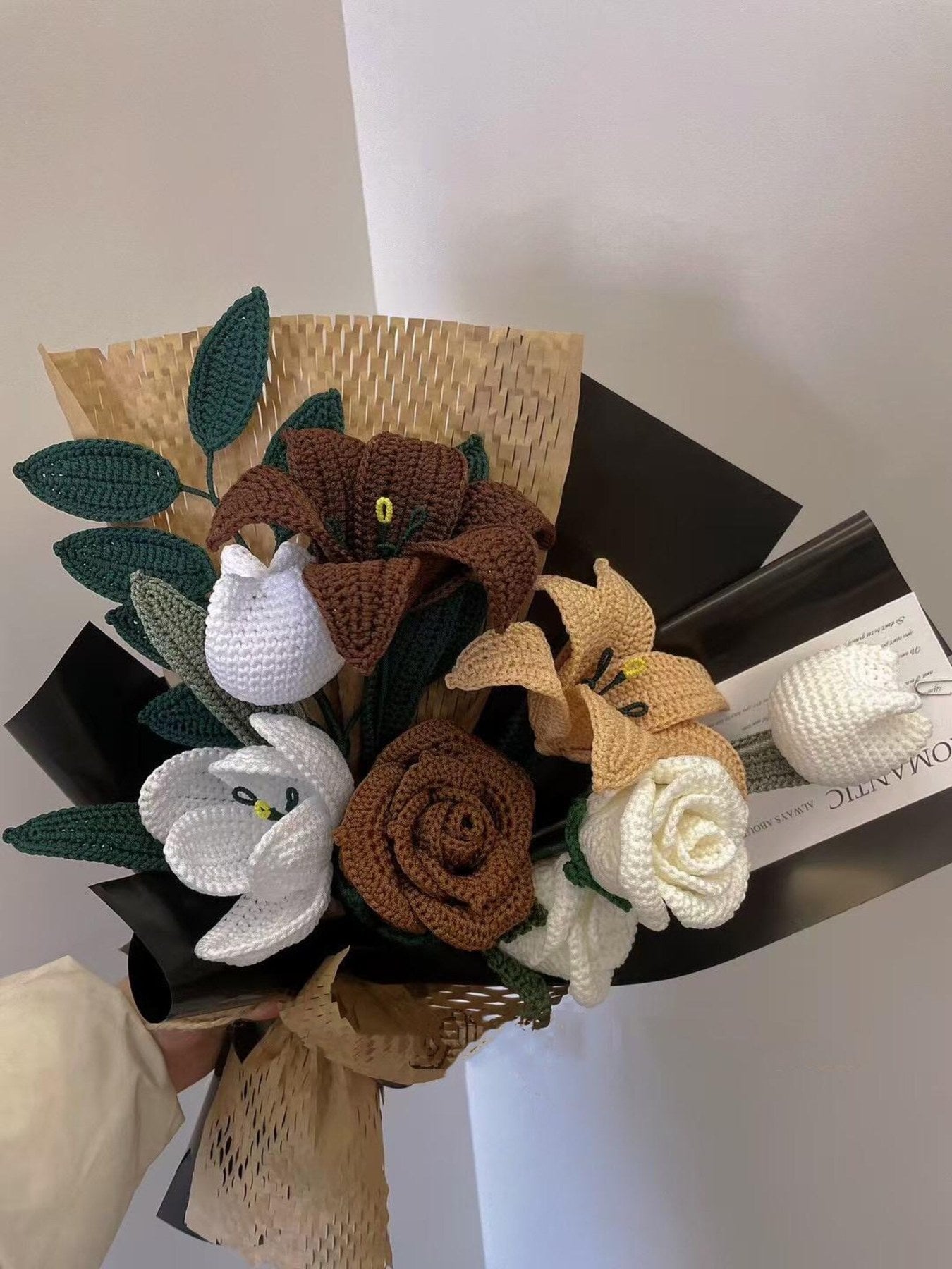 Handgemachter Häkel Lilien Strauß