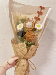 Handgemachter Häkel Lilien Strauß Einzigartiger Florales Geschenk