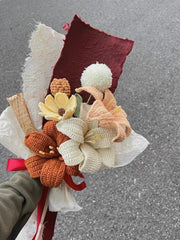 Handgemachter Häkel Lilien Strauß Einzigartiger Florales Geschenk